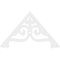 Ekena Millwork Pitch Finley Architectural Grade PVC Gable Pediment, 36"W x 21"H x 1"P (14/12) GPP036X021X100FIN - alternate 2